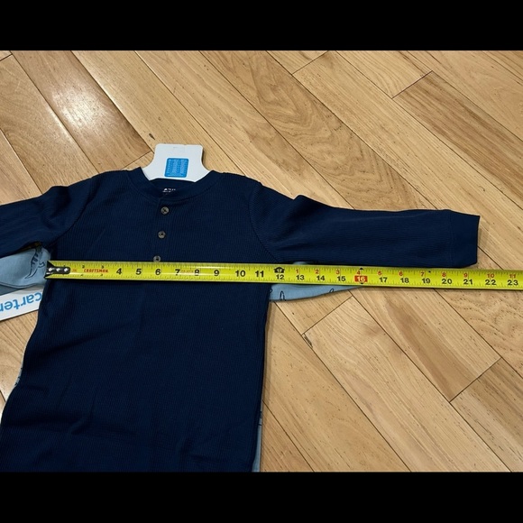 NWT Carter’s 2-pack Blue Pants Romper with Dinosaurs - Baby Boy Size 24 Months - Picture 5 of 6